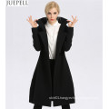 New Women Long Section Thick Wool Coat Factory Fashion Models Double-Breasted Women Polyester Coat